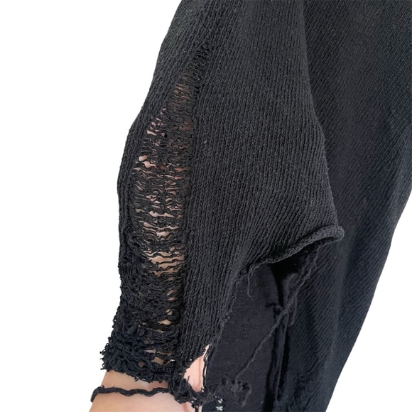 ALEKSANDR MANAMIS Distressed Ladder Knit Asymmetrical Tank Top - Picture 6 of 13